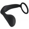 Stimulátor prostaty s kroužkem na penis Black Velvets