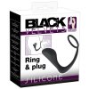 Stimulátor prostaty s kroužkem na penis Black Velvets