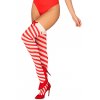 Vánoční samodržící punčochy Obsessive Kissmas
