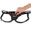 Univerzální kožený postroj na připínací penisy ZADO