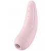 Nabíjecí stimulátor klitorisu Satisfyer Curvy 2+  růžový – ovládaný mobilem
