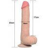 Tvarovatelné dildo s pohyblivou kůží a přísavkou Sliding Skin 9"
