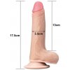 Tvarovatelné dildo s pohyblivou kůží a přísavkou Sliding Skin 7"