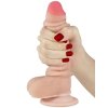 Tvarovatelné dildo s pohyblivou kůží a přísavkou Sliding Skin 7"
