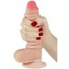 Tvarovatelné dildo s pohyblivou kůží a přísavkou Sliding Skin 7"