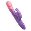 Hřejivý přirážecí rotační vibrátor s králíčkem Her Thrusting Silicone Rabbit