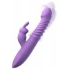 Hřejivý přirážecí rotační vibrátor s králíčkem Her Thrusting Silicone Rabbit