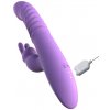 Hřejivý přirážecí rotační vibrátor s králíčkem Her Thrusting Silicone Rabbit