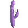 Hřejivý přirážecí rotační vibrátor s králíčkem Her Thrusting Silicone Rabbit