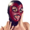 Červeno-černá maska na hlavu Bad Kitty