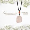Náhrdelník s růženínem La Gemmes Rose Quartz Necklace
