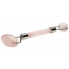 Oboustranný masážní váleček z růženínu La Gemmes Rose Quartz