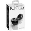 Skleněný anální kolík se šperkem Icicles No. 78