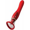 Sací stimulátor klitorisu s jazýčkem/vibrátor Fantasy For Her  24k Gold Luxury Edition