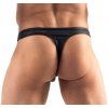 Lesklá pánská tanga s otvory pro penis a varlata Svenjoyment