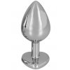 Kovový anální kolík se srdíčkem Diamond medium