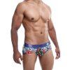 Pestrobarevné pánské slipy MaleBasics Hipster Brief (Velikost S)