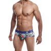 Pestrobarevné pánské slipy MaleBasics Hipster Brief (Velikost S)