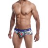 Pestrobarevné pánské slipy MaleBasics Hipster Brief