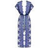 Průsvitné kimono s krajkou Obsessive Flowlace (Velikost S/M)