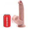 Realistické dildo s volnými varlaty King Cock Plus Triple Density Cock 8"
