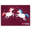 Přání s obálkou YOO – Zamilovaní jednorožci  vínové