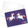 Přání s obálkou YOO – Zamilovaní jednorožci  fialové