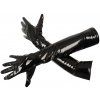 Lakované rukavice s elastickými vsadkami Black Level (Velikost S)