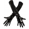 Lakované rukavice s elastickými vsadkami Black Level