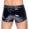 Lakované boxerky se zipem Black Level (Velikost S)