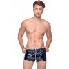 Lakované boxerky se zipem Black Level (Velikost S)