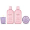 Kosmetická sada se svíčkou Baylis & Harding Jojoba  Vanilla & Almond Oil – jojoba, vanilka a mandle, 4 ks