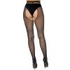 Síťované punčochové kalhoty s velkým otvorem v rozkroku Leg Avenue (Velikost S/L (univerzální))