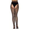 Síťované punčochové kalhoty s velkým otvorem v rozkroku Leg Avenue (Velikost S/L (univerzální))