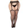 Průsvitné punčochové kalhoty s otvory na bocích a v rozkroku Leg Avenue (Velikost S/L (univerzální))
