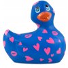 Vibrační kachnička I Rub My Duckie Romance  modrá