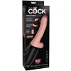 Přirážecí a hřejivý realistický vibrátor King Cock Plus 6.5"