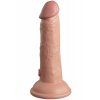 Realistický vibrátor s přísavkou King Cock Elite Dual Density 6"