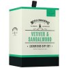 Pánská kosmetická sada Scottish Fine Soaps Vetiver & Sandalwood  vetiver a santalové dřevo, 4 ks
