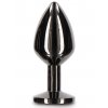 Luxusní anální kolík se šperkem Taboom Medium  černý