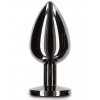 Luxusní anální kolík se šperkem Taboom Large  černý