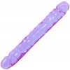Oboustranné dildo Crystal Jellies 12"  fialové