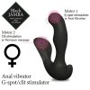 Hřejivý unisex vibrátor s dálkovým ovladačem Black Jamba