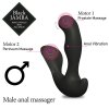 Hřejivý unisex vibrátor s dálkovým ovladačem Black Jamba