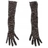Dlouhé síťované rukavice s třpytivými kamínky Radiance