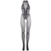Síťovaný catsuit s krajkou a otvorem v rozkroku Le Désir  one size