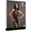 Síťovaný catsuit s krajkou a otvorem v rozkroku Le Désir  one size