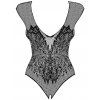 Síťované body se vzorem křídel a otevřeným rozkrokem Obsessive (Velikost S/M/L)