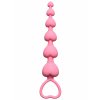 Anální kuličky First Time Heart's Beads Pink