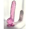 Transparentní realistické dildo s přísavkou Intergalactic Luminous